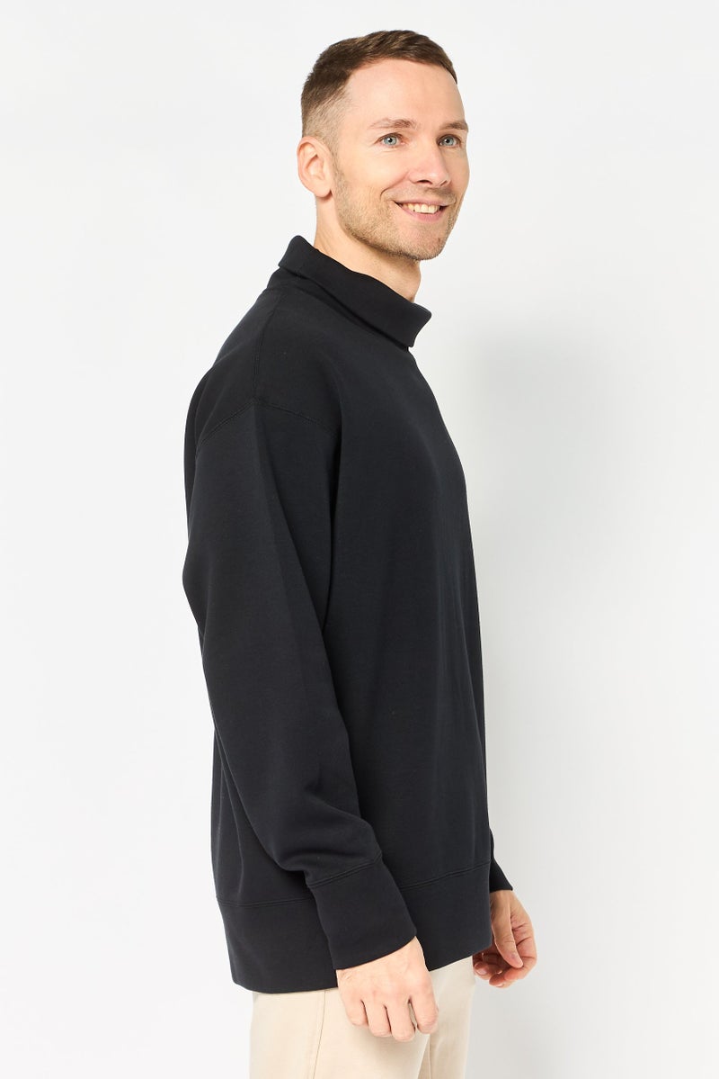 Nike Men Sportswear Fit Long Sleeve Training Sweatshirt, Black - Image 2